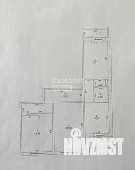 3-к квартира, вторичка, 73м2, 8/9 этаж