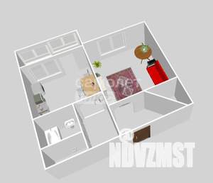 1-к квартира, вторичка, 39м2, 5/5 этаж