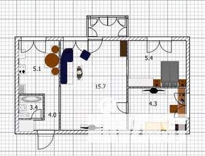 3-к квартира, вторичка, 39м2, 2/4 этаж