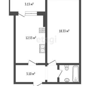 1-к квартира, вторичка, 41м2, 3/5 этаж