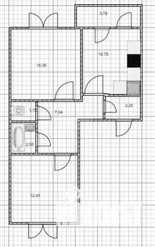 2-к квартира, вторичка, 51м2, 7/9 этаж