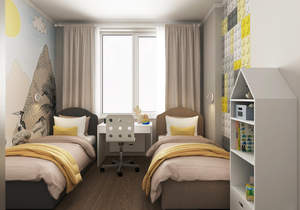 3-к квартира, вторичка, 56м2, 24/24 этаж