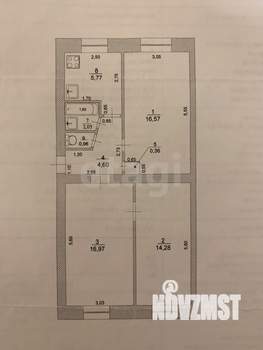 3-к квартира, вторичка, 62м2, 1/5 этаж