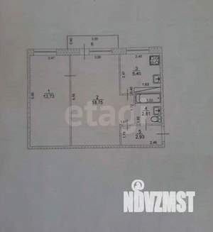 2-к квартира, вторичка, 44м2, 2/5 этаж