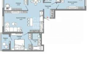 3-к квартира, вторичка, 91м2, 6/12 этаж