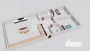 3-к квартира, вторичка, 75м2, 4/4 этаж