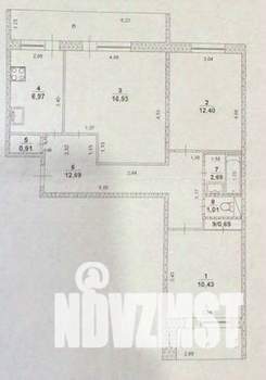 3-к квартира, вторичка, 65м2, 5/9 этаж