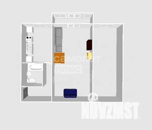 2-к квартира, вторичка, 39м2, 4/5 этаж