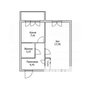 1-к квартира, вторичка, 36м2, 2/9 этаж