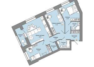 3-к квартира, вторичка, 81м2, 6/8 этаж