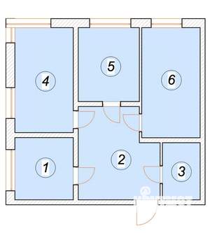 3-к квартира, строящийся дом, 76м2, 5/5 этаж
