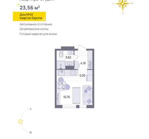 Студия квартира, вторичка, 24м2, 3/13 этаж