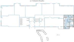 2-к квартира, вторичка, 41м2, 1/9 этаж