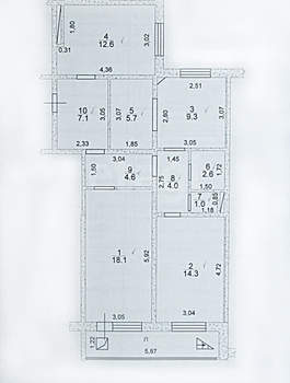 3-к квартира, вторичка, 79м2, 6/10 этаж