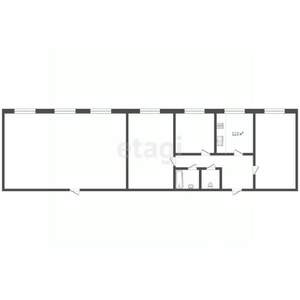 3-к квартира, вторичка, 172м2, 1/3 этаж