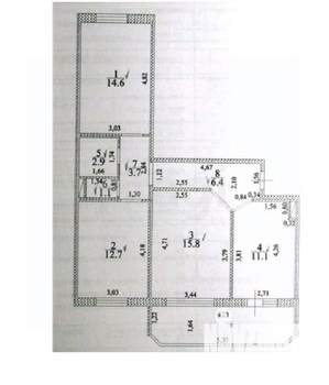 3-к квартира, вторичка, 68м2, 2/10 этаж