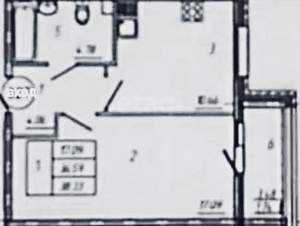1-к квартира, вторичка, 37м2, 1/9 этаж