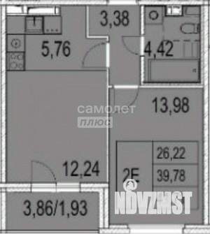 2-к квартира, вторичка, 44м2, 9/14 этаж