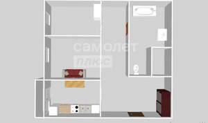 2-к квартира, вторичка, 50м2, 4/24 этаж