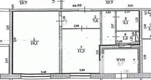 2-к квартира, вторичка, 43м2, 1/9 этаж