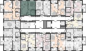 2-к квартира, вторичка, 35м2, 9/14 этаж