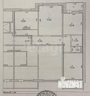 3-к квартира, вторичка, 66м2, 5/9 этаж