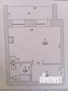 Студия квартира, вторичка, 33м2, 1/9 этаж