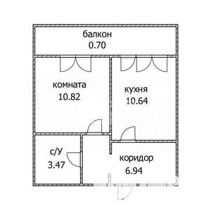 1-к квартира, вторичка, 35м2, 14/16 этаж