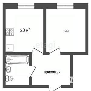 Студия квартира, вторичка, 32м2, 19/24 этаж