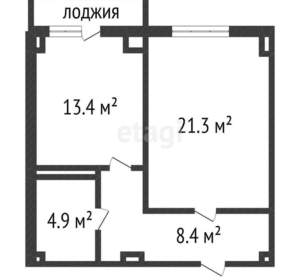 Студия квартира, вторичка, 48м2, 11/22 этаж