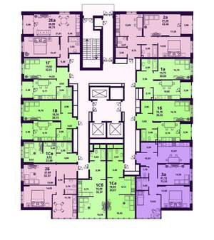 2-к квартира, сданный дом, 49м2, 24/24 этаж