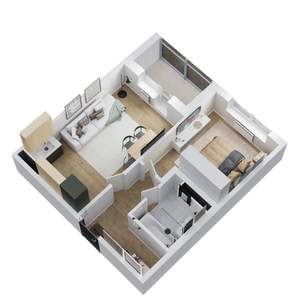 2-к квартира, строящийся дом, 39м2, 2/12 этаж