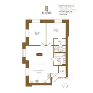 3-к квартира, вторичка, 72м2, 3/5 этаж