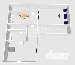 2-к квартира, вторичка, 47м2, 4/5 этаж