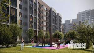 1-к квартира, строящийся дом, 43м2, 13/16 этаж