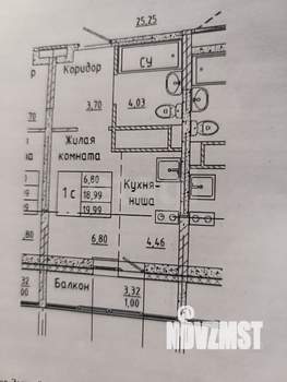 Студия квартира, вторичка, 19м2, 8/18 этаж