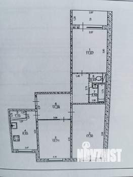 3-к квартира, вторичка, 69м2, 7/10 этаж