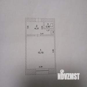 1-к квартира, вторичка, 18м2, 4/5 этаж