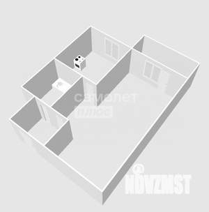 1-к квартира, вторичка, 28м2, 2/4 этаж