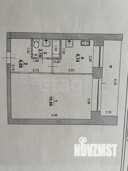 1-к квартира, вторичка, 29м2, 9/9 этаж